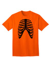 Adult T-Shirt Featuring Inverted Human Skeleton Bones Ribcage Design-Mens T-shirts-TooLoud-Orange-Small-Davson Sales