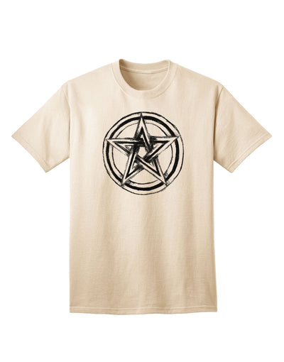 Adult T-Shirt Featuring Pentacle Magick Witchcraft Star - A Symbol of Power and Mystique-Mens T-shirts-TooLoud-Natural-Small-Davson Sales