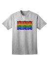 Adult T-Shirt Featuring Rainbow Mustaches: A Celebration of Gay Pride Flag Imagery-Mens T-shirts-TooLoud-AshGray-Small-Davson Sales