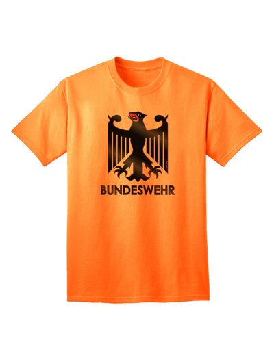 Adult T-Shirt Featuring the Bundeswehr Logo with Text - A Classic Apparel Choice-Mens T-shirts-TooLoud-Neon-Orange-Small-Davson Sales