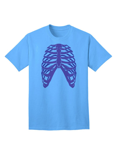 Adult T-Shirt: Human Purple Skeleton Bones Ribcage - A Unique Fashion Statement-Mens T-shirts-TooLoud-Aquatic-Blue-Small-Davson Sales