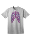 Adult T-Shirt: Human Purple Skeleton Bones Ribcage - A Unique Fashion Statement-Mens T-shirts-TooLoud-AshGray-Small-Davson Sales