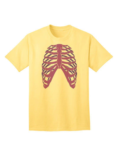 Adult T-Shirt: Human Purple Skeleton Bones Ribcage - A Unique Fashion Statement-Mens T-shirts-TooLoud-Yellow-Small-Davson Sales