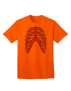 Adult T-Shirt: Human Purple Skeleton Bones Ribcage - A Unique Fashion Statement-Mens T-shirts-TooLoud-Orange-Small-Davson Sales