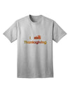 Adult T-Shirt: I Heart Thanksgiving Pumpkin Pie - A Festive Ecommerce Exclusive-Mens T-shirts-TooLoud-AshGray-Small-Davson Sales