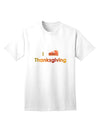 Adult T-Shirt: I Heart Thanksgiving Pumpkin Pie - A Festive Ecommerce Exclusive-Mens T-shirts-TooLoud-White-Small-Davson Sales