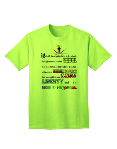 Adult T-Shirt - Life, Liberty, and the Pursuit of Happiness-Mens T-shirts-TooLoud-Neon-Green-Small-Davson Sales