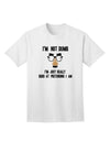 Adult T-Shirt: TooLoud I'm not Dumb, I'm Just Exceptionally Skilled at Pretending-Mens T-shirts-TooLoud-White-Small-Davson Sales