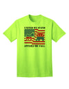 Adult T-Shirt - United We Stand Divided We Fall-Mens T-shirts-TooLoud-Neon-Green-Small-Davson Sales