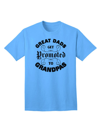 Adult T-Shirt for Grandfathers: Celebrate the Promotion from Great Dad to Grandpa-Mens T-shirts-TooLoud-Aquatic-Blue-Small-Davson Sales