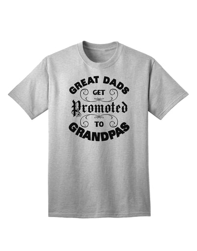 Adult T-Shirt for Grandfathers: Celebrate the Promotion from Great Dad to Grandpa-Mens T-shirts-TooLoud-AshGray-Small-Davson Sales