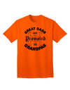 Adult T-Shirt for Grandfathers: Celebrate the Promotion from Great Dad to Grandpa-Mens T-shirts-TooLoud-Orange-Small-Davson Sales