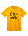 Adult T-Shirt for the Brother of the Groom-Mens T-shirts-TooLoud-Gold-Small-Davson Sales
