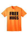 Adult T-Shirt with Complimentary Hug Design-Mens T-shirts-TooLoud-Neon-Orange-Small-Davson Sales