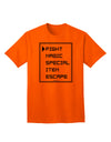 Adult T-Shirt with RPG Command Selection List by TooLoud-Mens T-shirts-TooLoud-Orange-Small-Davson Sales