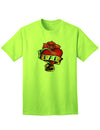 Adult T-Shirt with Tattoo Heart Design for Fathers-Mens T-shirts-TooLoud-Neon-Green-Small-Davson Sales