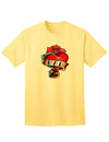 Adult T-Shirt with Tattoo Heart Design for Fathers-Mens T-shirts-TooLoud-Yellow-Small-Davson Sales