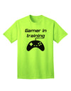 Advanced Gamer In Training: Premium BnW Adult T-Shirt Collection-Mens T-shirts-TooLoud-Neon-Green-Small-Davson Sales