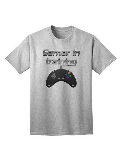 Advanced Gamer In Training: Premium Color Adult T-Shirt for Gaming Enthusiasts-Mens T-shirts-TooLoud-AshGray-Small-Davson Sales