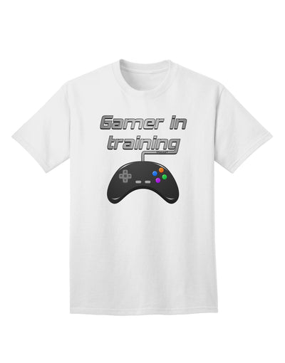 Advanced Gamer In Training: Premium Color Adult T-Shirt for Gaming Enthusiasts-Mens T-shirts-TooLoud-White-Small-Davson Sales