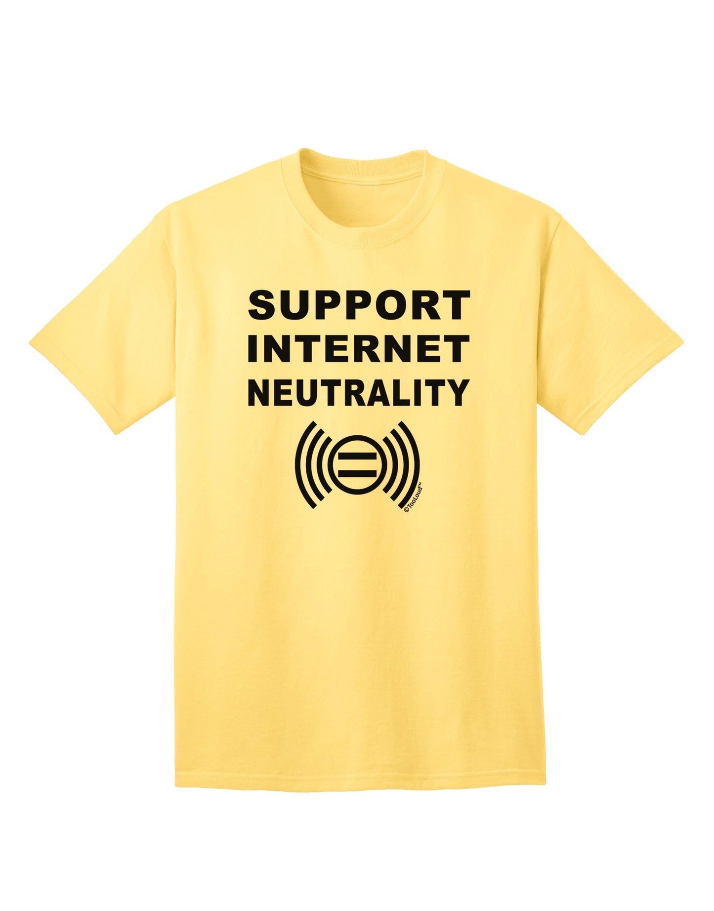 Advocate for Digital Freedom: Support Internet Neutrality Adult T-Shirt Collection-Mens T-shirts-TooLoud-Yellow-Small-Davson Sales