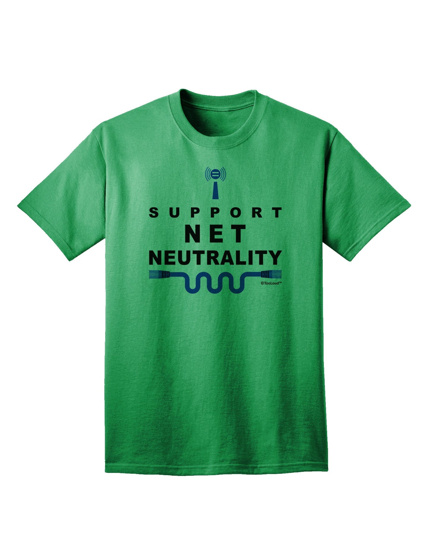Advocate for Freedom: i Support Net Neutrality Adult T-Shirt Collection-Mens T-shirts-TooLoud-Kelly-Green-Small-Davson Sales