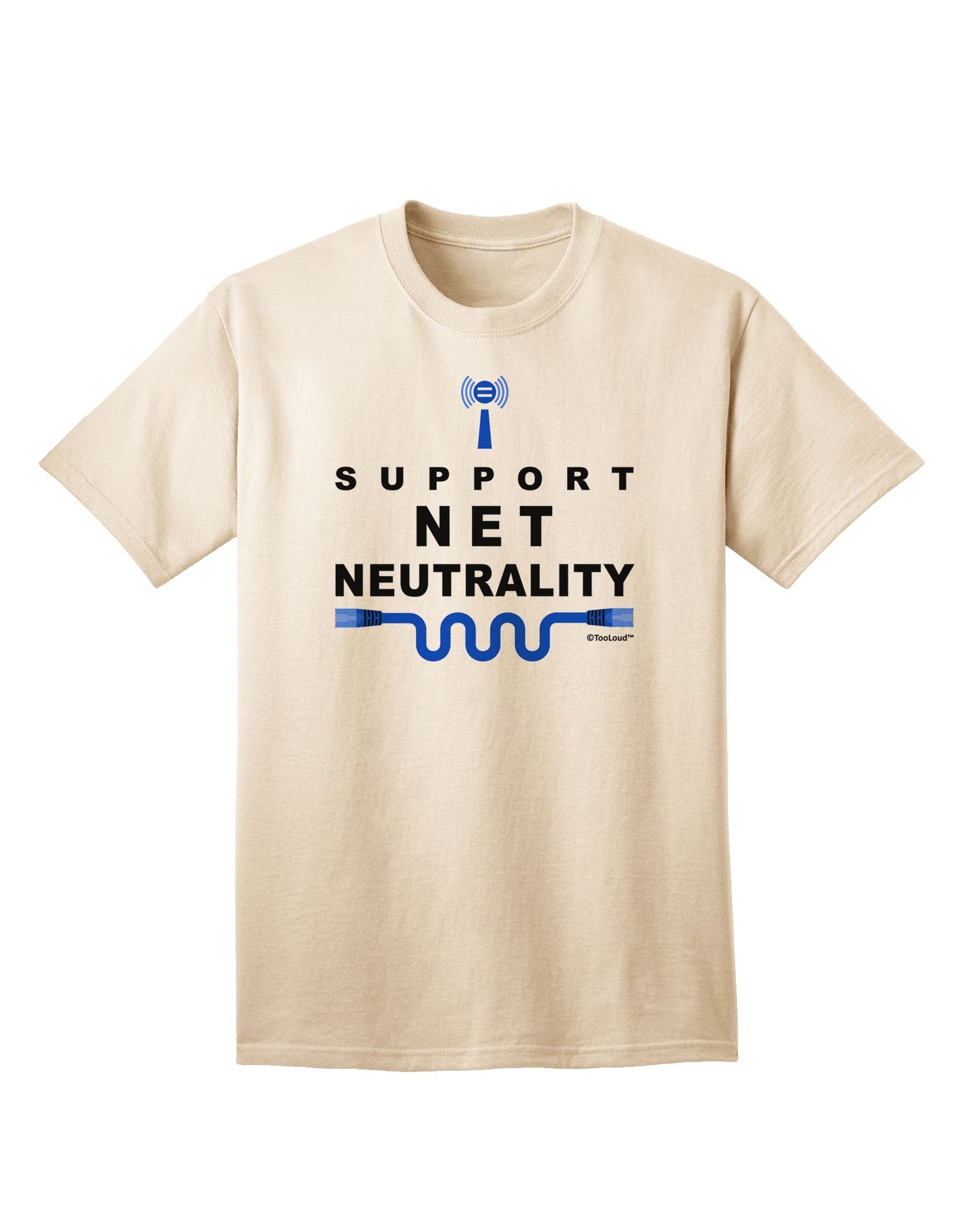 Advocate for Freedom: i Support Net Neutrality Adult T-Shirt Collection-Mens T-shirts-TooLoud-Natural-Small-Davson Sales