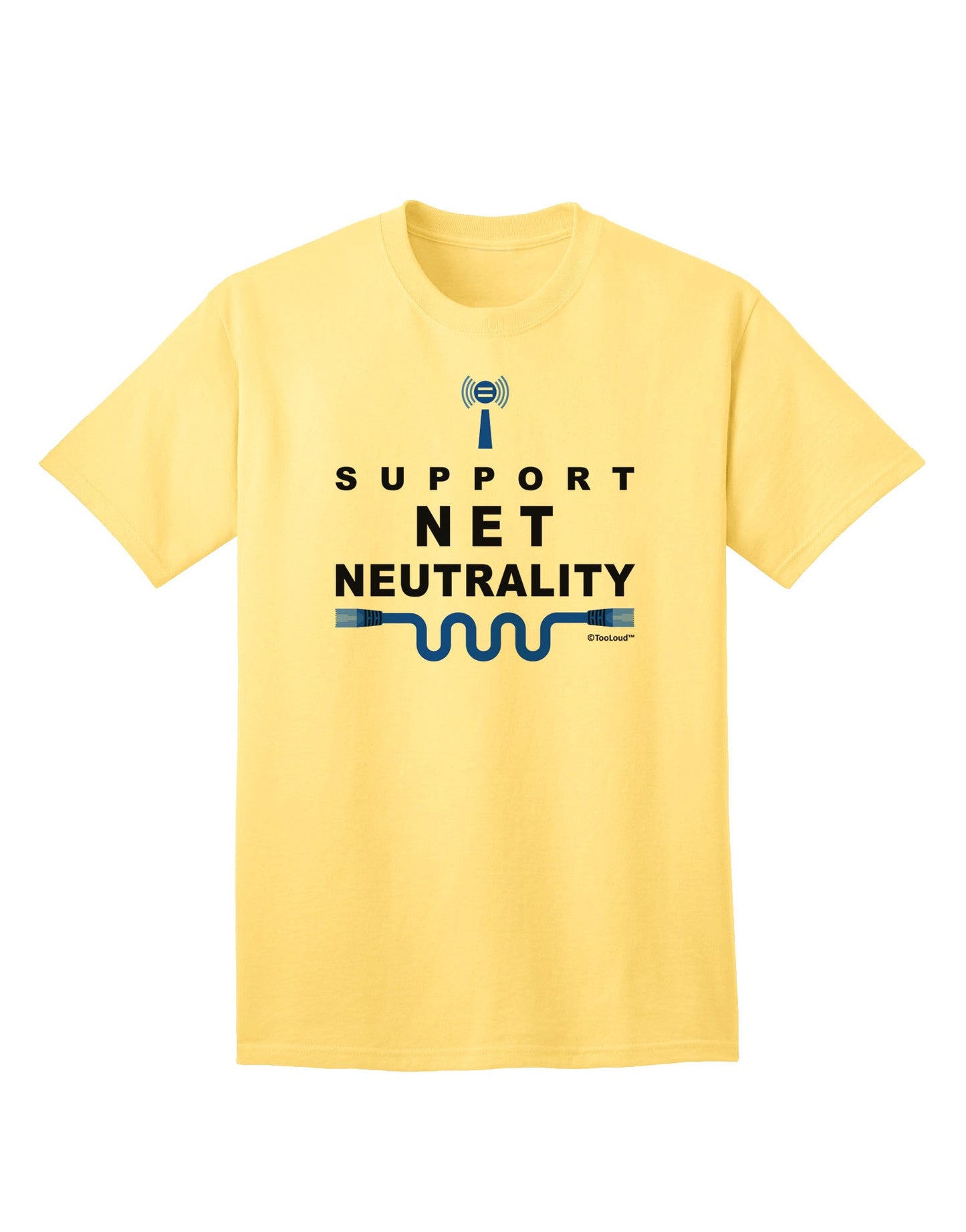 Advocate for Freedom: i Support Net Neutrality Adult T-Shirt Collection-Mens T-shirts-TooLoud-Yellow-Small-Davson Sales