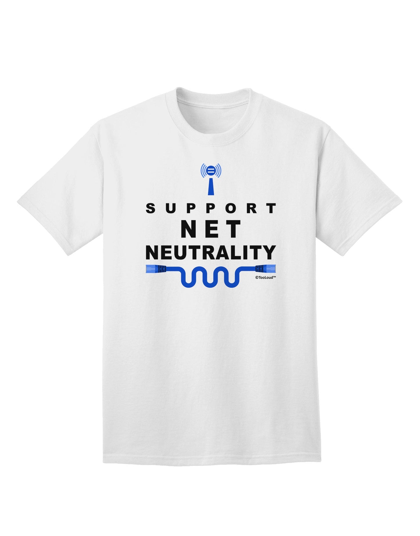 Advocate for Freedom: i Support Net Neutrality Adult T-Shirt Collection-Mens T-shirts-TooLoud-White-Small-Davson Sales