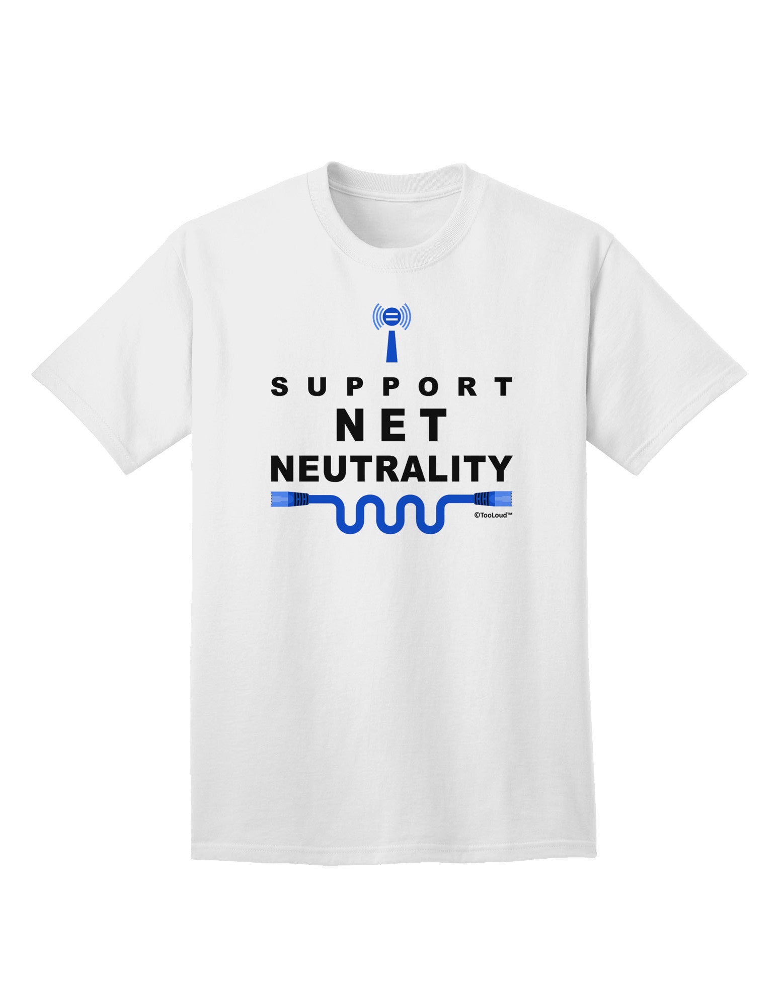 Advocate for Freedom: i Support Net Neutrality Adult T-Shirt Collection-Mens T-shirts-TooLoud-White-Small-Davson Sales