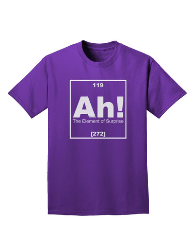 Ah the Element of Surprise Funny Science Adult Dark T-Shirt by TooLoud-Mens T-Shirt-TooLoud-Purple-Small-Davson Sales