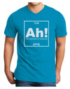 Ah the Element of Surprise Funny Science Adult Dark V-Neck T-Shirt by TooLoud-Mens V-Neck T-Shirt-TooLoud-Turquoise-Small-Davson Sales