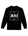 Ah the Element of Surprise Funny Science Adult Long Sleeve Dark T-Shirt by TooLoud-TooLoud-Black-Small-Davson Sales