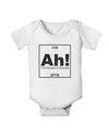 Ah the Element of Surprise Funny Science Baby Romper Bodysuit by TooLoud-Baby Romper-TooLoud-White-06-Months-Davson Sales