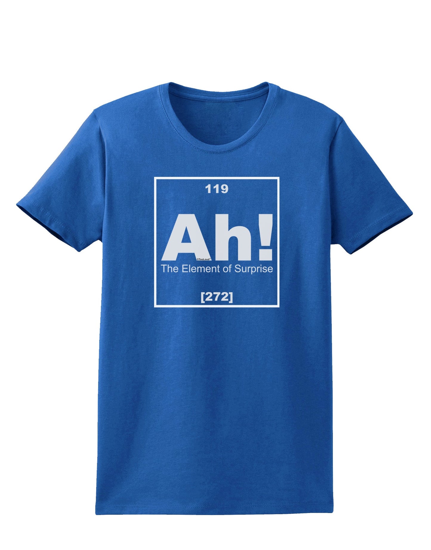 Ah the Element of Surprise Funny Science Womens Dark T-Shirt by TooLoud-Womens T-Shirt-TooLoud-Royal-Blue-X-Small-Davson Sales