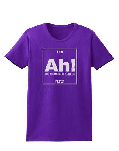 Ah the Element of Surprise Funny Science Womens Dark T-Shirt by TooLoud-Womens T-Shirt-TooLoud-Purple-X-Small-Davson Sales