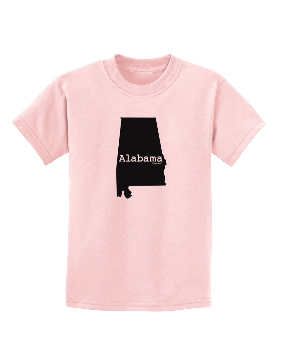 Alabama - United States Shape Childrens T-Shirt by TooLoud-Childrens T-Shirt-TooLoud-White-X-Small-Davson Sales