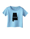 Alabama - United States Shape Infant T-Shirt by TooLoud-Infant T-Shirt-TooLoud-Aquatic-Blue-06-Months-Davson Sales