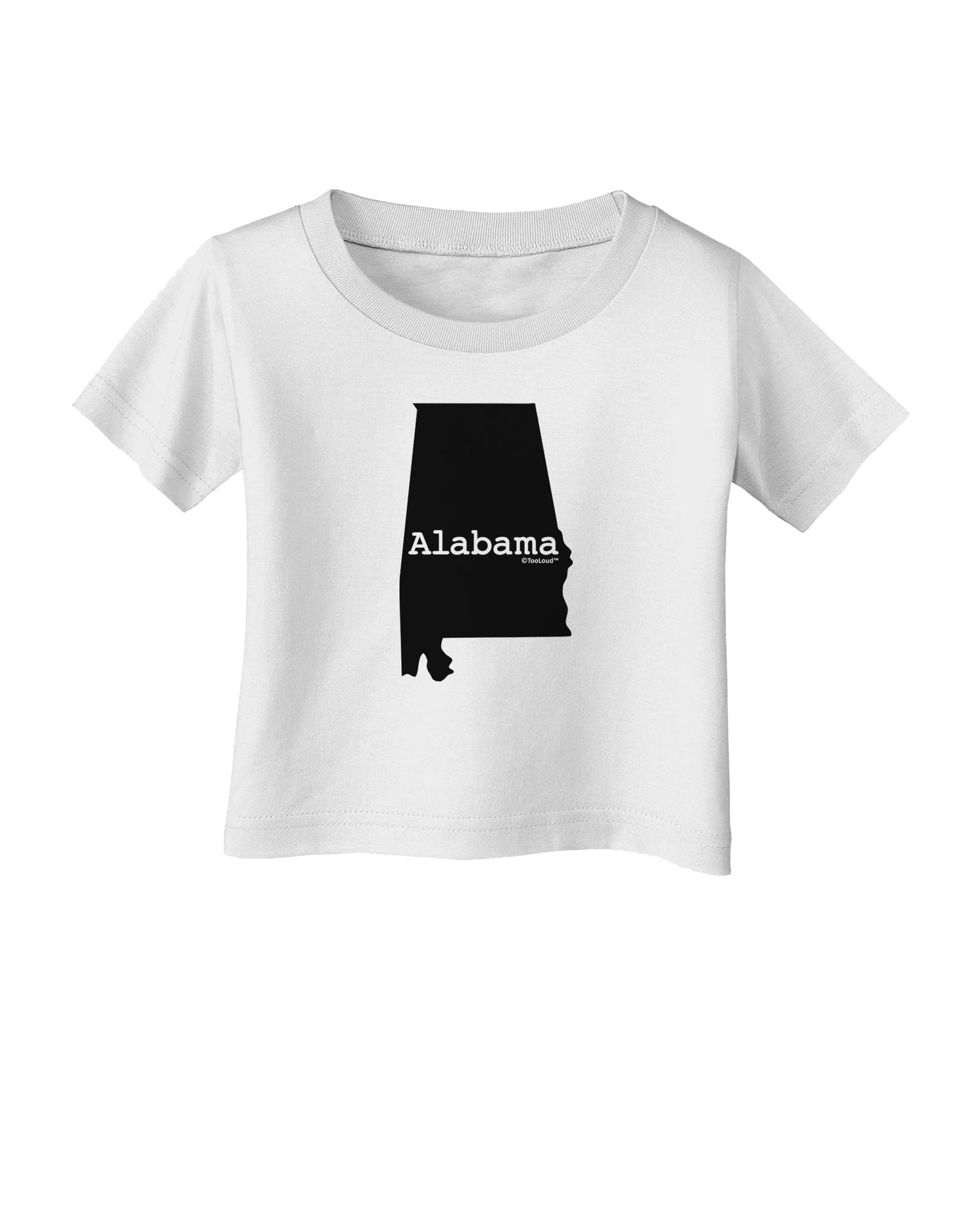 Alabama - United States Shape Infant T-Shirt by TooLoud-Infant T-Shirt-TooLoud-White-06-Months-Davson Sales