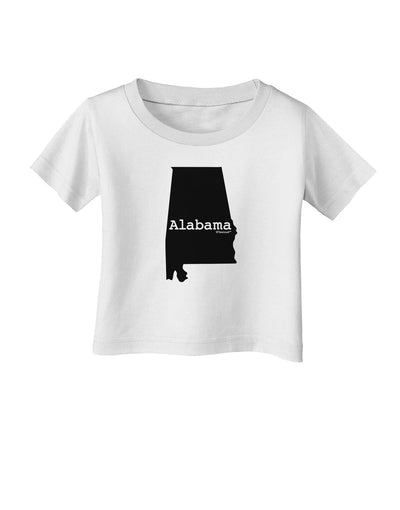 Alabama - United States Shape Infant T-Shirt by TooLoud-Infant T-Shirt-TooLoud-White-06-Months-Davson Sales