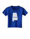 Alabama - United States Shape Toddler T-Shirt Dark by TooLoud-Toddler T-Shirt-TooLoud-Royal-Blue-2T-Davson Sales