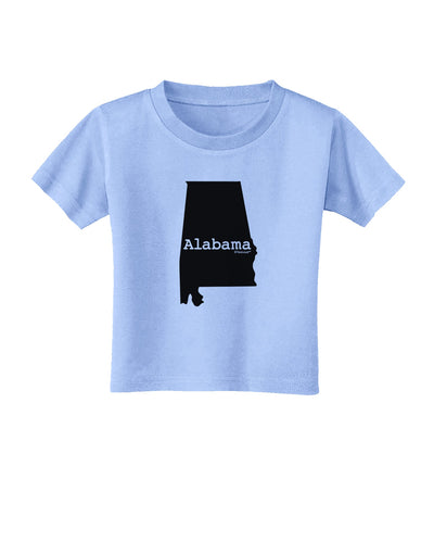 Alabama - United States Shape Toddler T-Shirt by TooLoud-Toddler T-Shirt-TooLoud-Aquatic-Blue-2T-Davson Sales