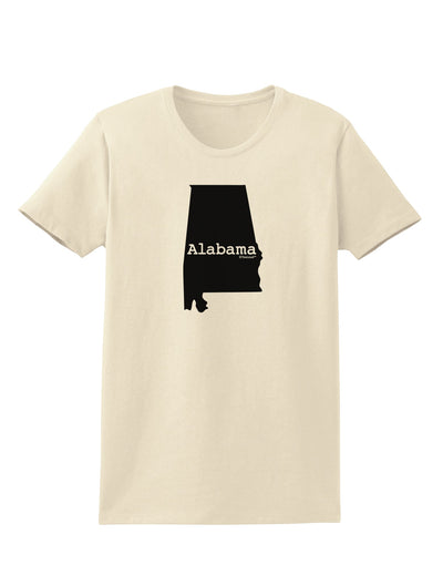 Alabama - United States Shape Womens T-Shirt by TooLoud-Womens T-Shirt-TooLoud-Natural-X-Small-Davson Sales