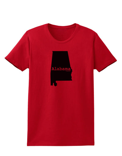 Alabama - United States Shape Womens T-Shirt by TooLoud-Womens T-Shirt-TooLoud-Red-X-Small-Davson Sales