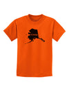 Alaska - United States Shape Childrens T-Shirt by TooLoud-Childrens T-Shirt-TooLoud-Orange-X-Small-Davson Sales