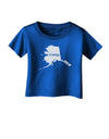 Alaska - United States Shape Infant T-Shirt Dark by TooLoud-Infant T-Shirt-TooLoud-Royal-Blue-06-Months-Davson Sales