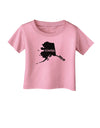 Alaska - United States Shape Infant T-Shirt by TooLoud-Infant T-Shirt-TooLoud-Candy-Pink-06-Months-Davson Sales