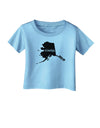 Alaska - United States Shape Infant T-Shirt by TooLoud-Infant T-Shirt-TooLoud-Aquatic-Blue-06-Months-Davson Sales