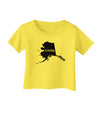 Alaska - United States Shape Infant T-Shirt by TooLoud-Infant T-Shirt-TooLoud-Yellow-06-Months-Davson Sales