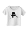 Alaska - United States Shape Infant T-Shirt by TooLoud-Infant T-Shirt-TooLoud-White-06-Months-Davson Sales